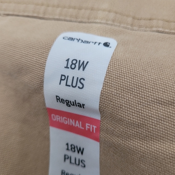 Carhartt Womens Original Fit Carpenter Pants Size 18 W Regular NEW with Tags - Picture 5 of 8